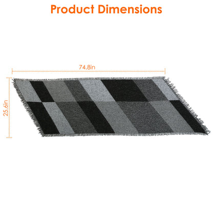 US Local 1 Pc Women Winter Warm Scarf 74.8x25.6In Long Soft Knitted Shawl Extra Thick Plaid Blanket Wrap Cape