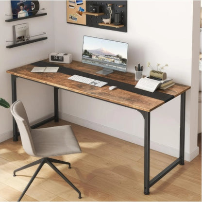 US Local Computer Desk Large Office Desk, 79.5 Inch Gaming Desk Writing Desk Work Desk For Home Office, Study, Modern Simple Wooden Desk, Large Legroom, Metal Frame