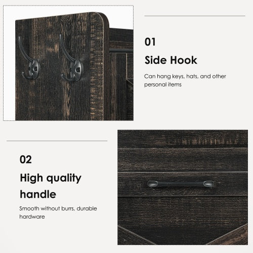 US Local Shoe Cabinet, Entry Home Shoe Cabinet, Entrance Balcony Storage Cabinet, Large Capacity Shoe Rack, Grey