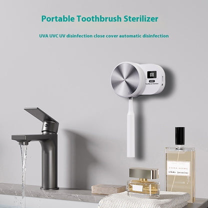 Single Toothbrush Sterilizer Intelligent Uv Uv Drying Sterilization Toothbrush Disinfection Box Toothbrush Holder In Bathroom