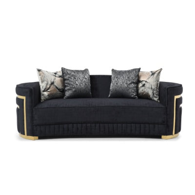 US Local Soledad G00523A-S Sofa , Black