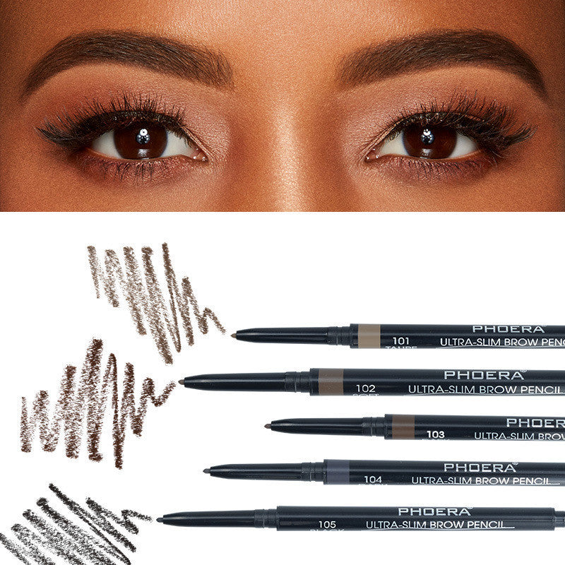 USA Local PHOERA New 5 Color Thin Eyebrow Pencil