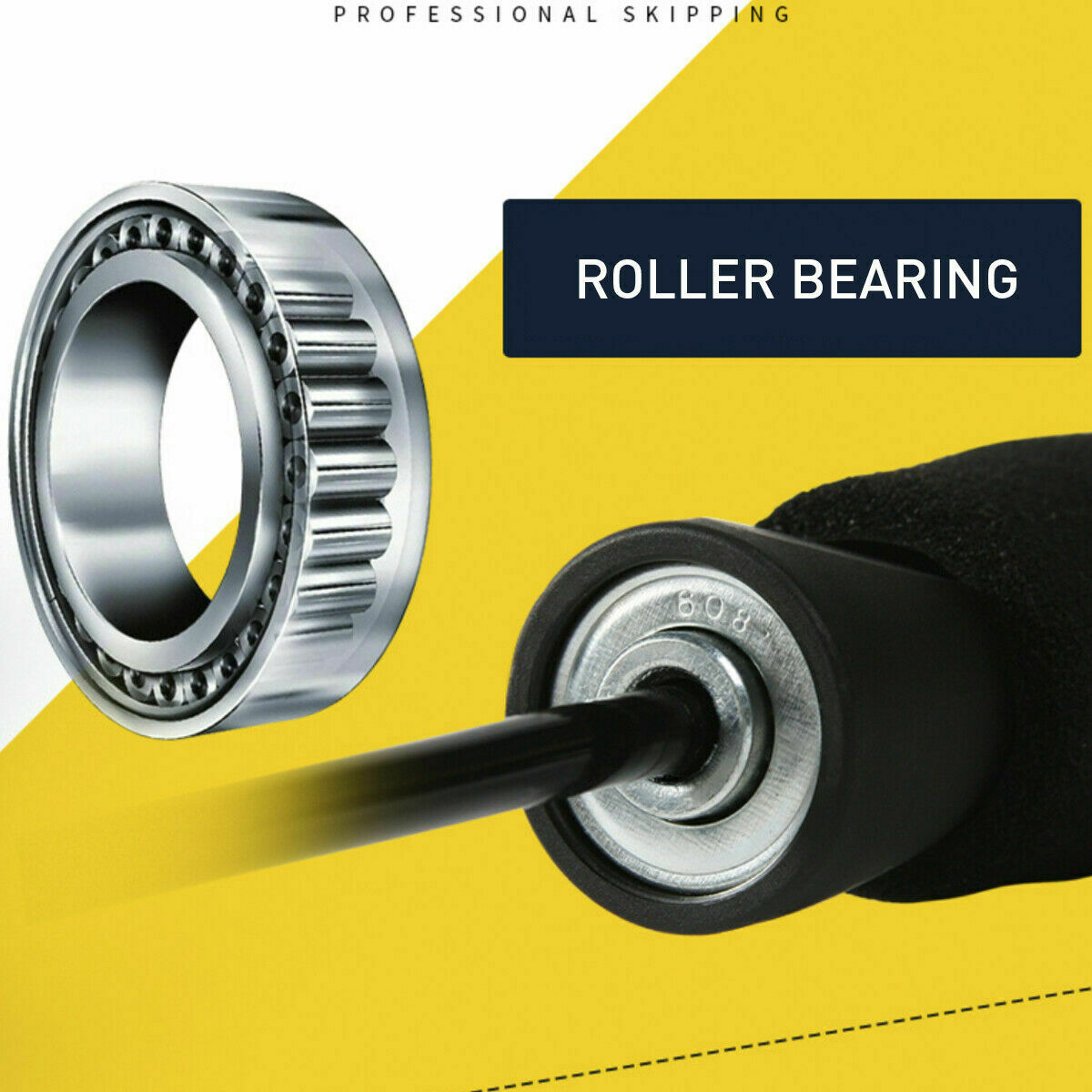 US Local Gym Aerobic Exercise Boxing Skipping Rope Adjustable Bearing Speed Fitness Bearing Rope Tangle-Free Jumping Rope Speed Equipments Skipping Adjustable Skipping Rope