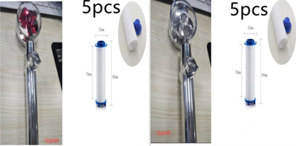 Turbo Propeller Shower Head Water Saving High Preassure Flow 360 Degrees With Fan Extension Showerhead Rainfall With Holder