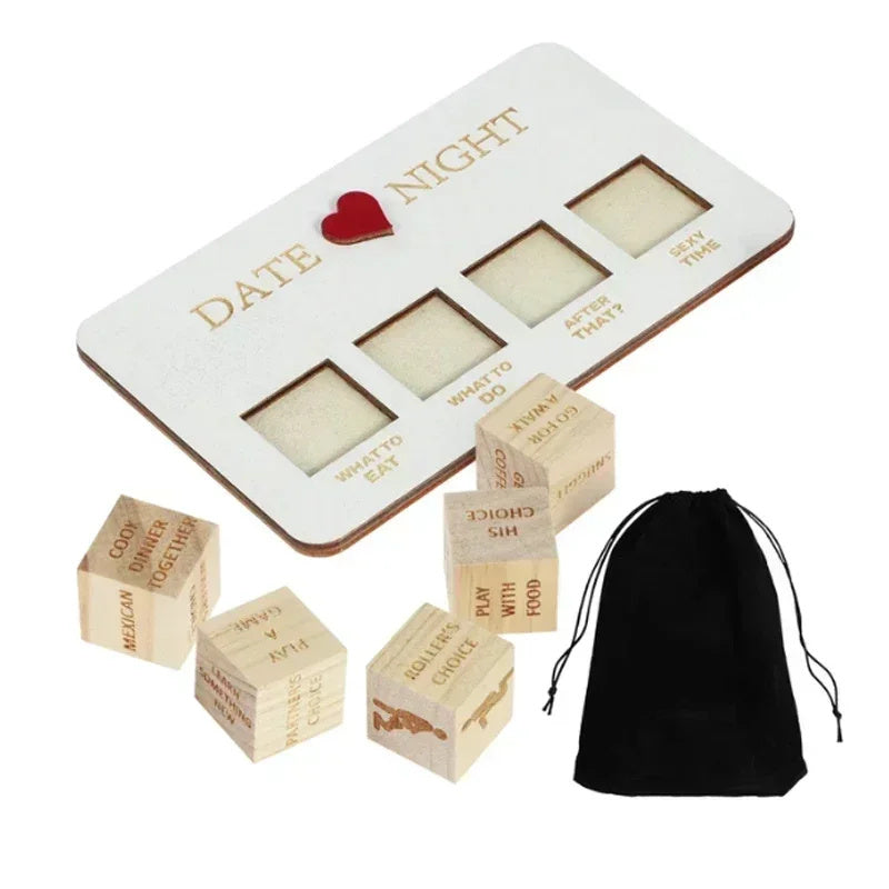 USA Local Wooden Date Night Dice Wooden Date Night Ideas Game Dice Romantic Couple Date Night Game Action Decision Dice Games For Couple