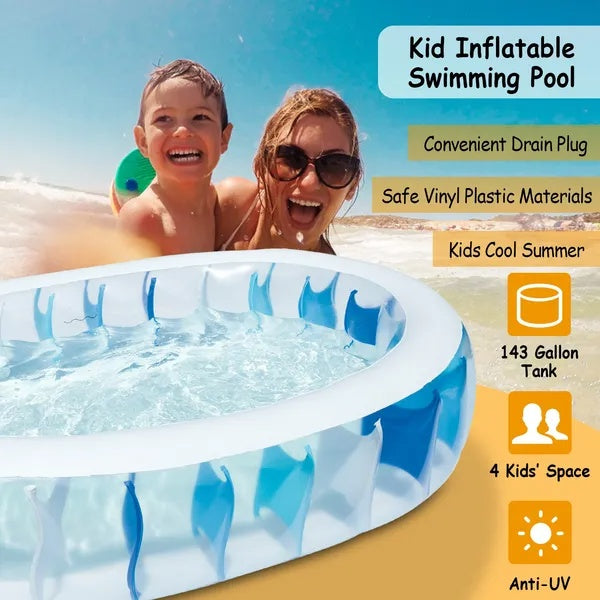 US Local In Inflatable Swimming Pool Blow Up Family Pool For Kids Foldable Swim Ball Pool Center