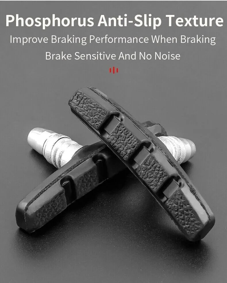 US Local 5 Pairs High Grade Cycling Bicycle Bike V Brake Pads 70mm Shoes Pads Black