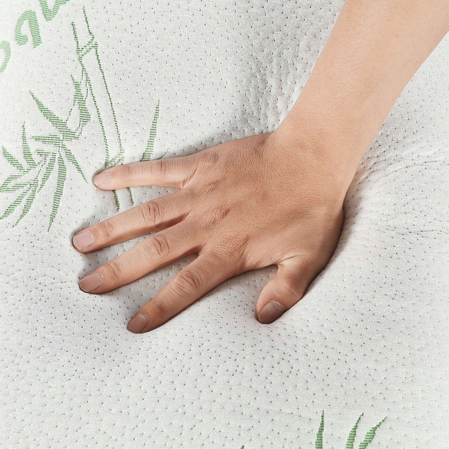 US Local 2Pcs Or 1Pcs Bamboo Memory Foam Pillow Hypoallergenic Bed Pillow For Head Neck Rest Sleeping Shredded Pillow Washable Cover Queen Size Pillow