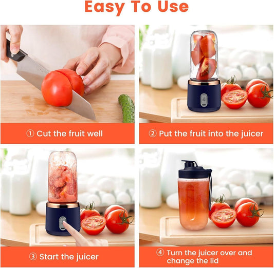 UK Local Rechargeable Electric Fruit Juice Maker Portable Blender Smoothie Juicer Machine