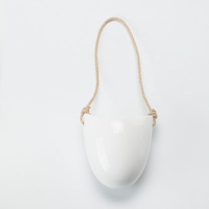 US Local Wall-mounted Flower Pot Half Wall Ceramic Green Plant Free Perforation Balcony