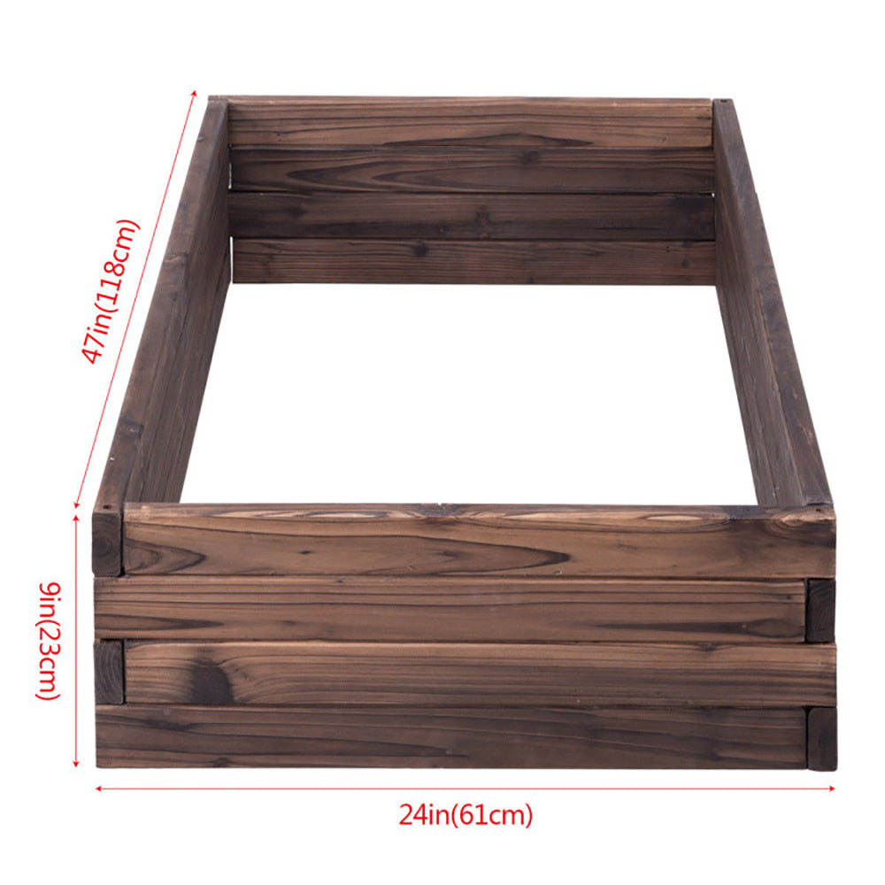 US Local Elevated Wooden Garden Planter Box Bed Kit