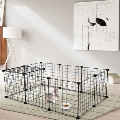US Local Pet Playpen Small Animal Cage Indoor Portable Metal Wire Yard Fence For Small Animals