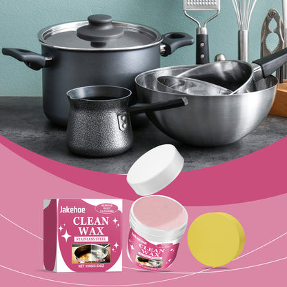 US Local Jakehoe Kitchen Stainless Steel Cleaning Paste, Multi-functional Cleaning Paste For Polishing And Cleaning Stains On Cookware Bottoms