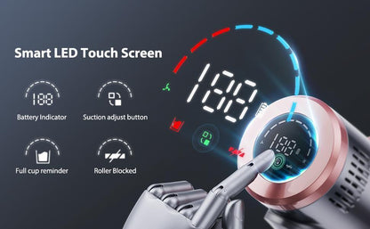 US Local 45KPa Strong Suction Power Wireless LED Touch Display 60 Minutes Of Battery Life Home Lightweight Handheld Pet Hair Vacuum Cleaner