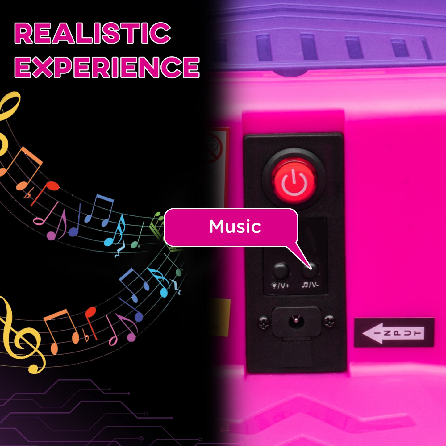 US Local 12V Kids Bumper Car Twins Motor with Parent Remote Control