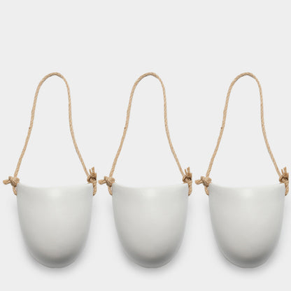 US Local Wall-mounted Flower Pot Half Wall Ceramic Green Plant Free Perforation Balcony