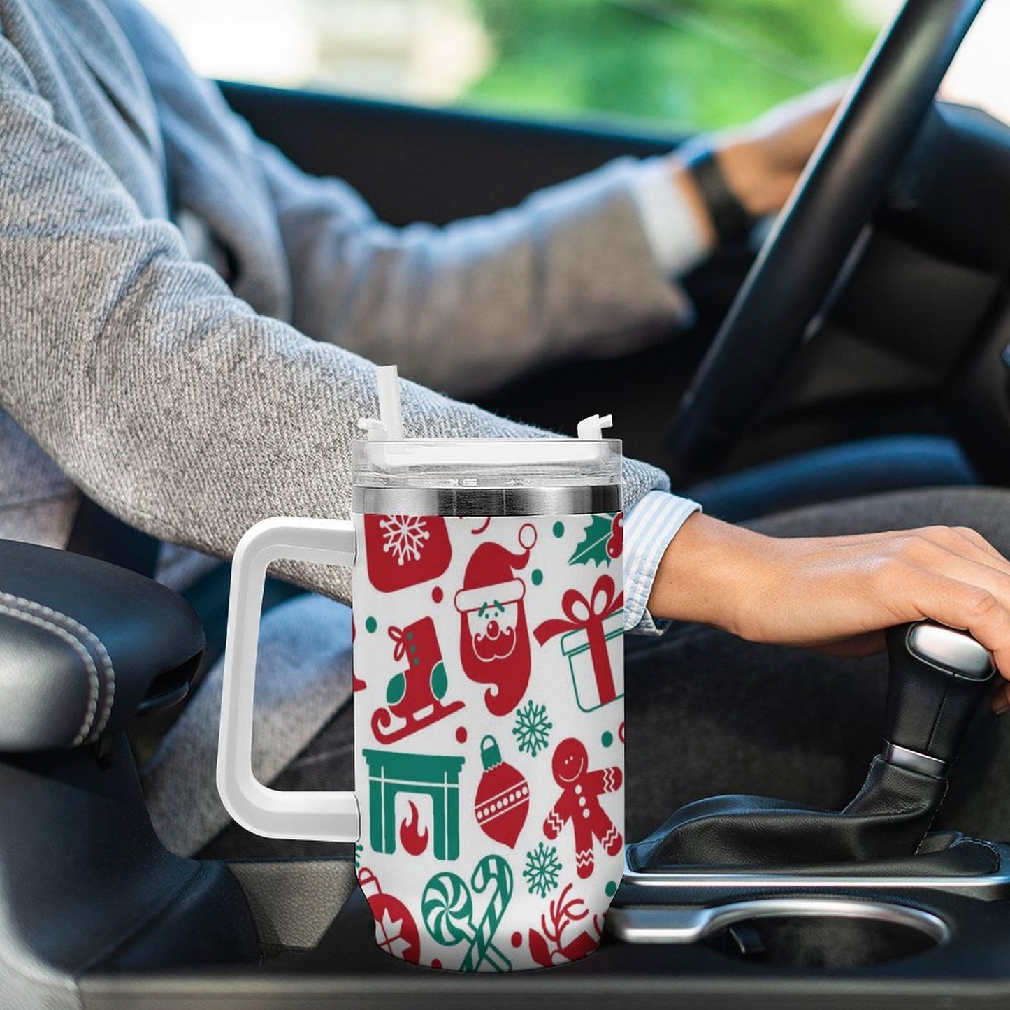 PHDT00275 POD US Local Tumbler 40 oz Large Capacity Car Cup Christmas