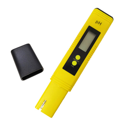 US Local PH Meter 0.01 PH Battery Powder High Precision Water Quality EC Tester 0-14 PH Measurement Range For Aquarium Swimming Pool Digital Electric PH Meter LCD Tester Pocket Hydroponics Aquarium Water Test