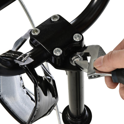 US Local Youth Scooter Kick Scooter for Kids 5+ with Adjustable Handlebar Front and Rear Dual Brakes Inflatable Wheels