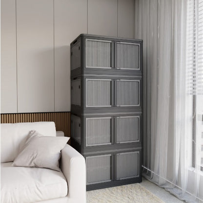 US Local 4 Packs Of Clear Stackable Storage Bins