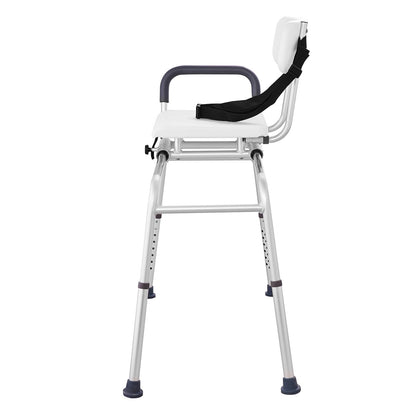 US Local Sliding Tub Transfer Bench Shower Chair & Cut-Out Seat Reversible Backrest