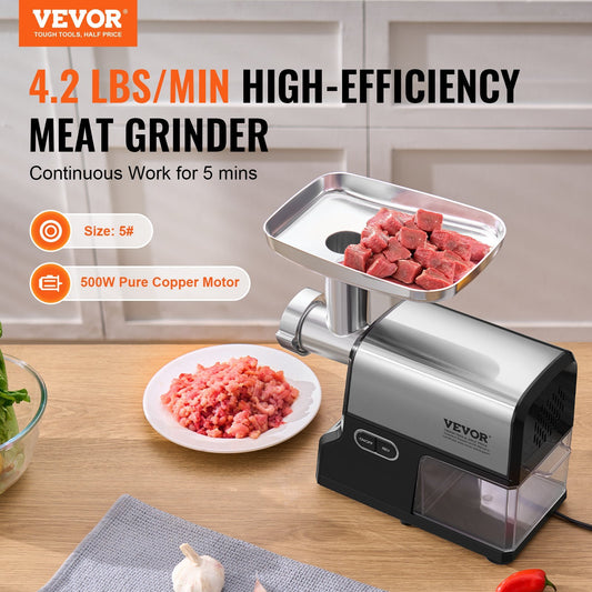 US Local Electric Meat Grinder 4.2 Lbs Min Sausage Stuffer Maker For Home Kitchen