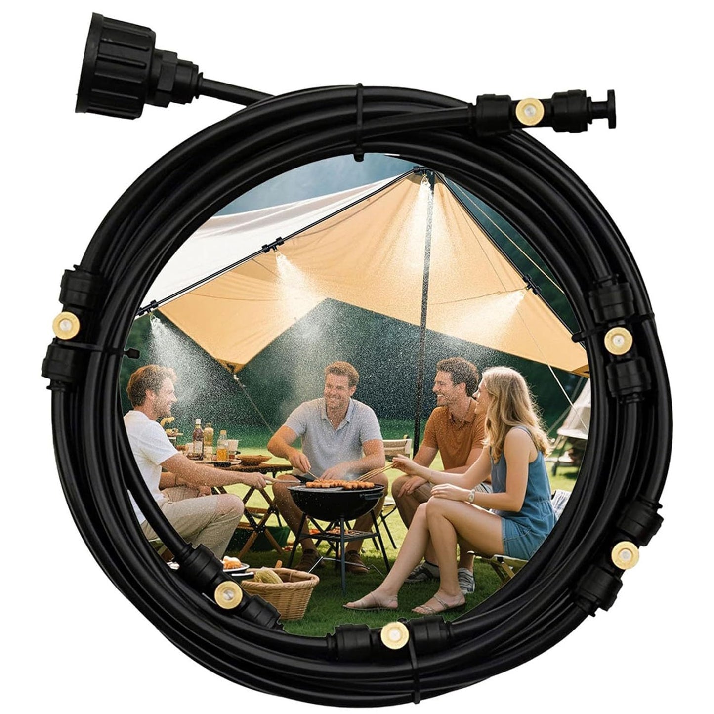 UK Local Misters For Outside Patio Outdoor Misting Cooling System For Patio Garden Greenhouse Trampoline