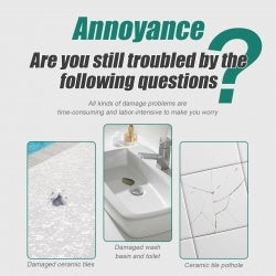 US Local Jue-Fish Tile Repair Paste Crack Repair Tile Quick Drying Adhesive Marble Bathtub Furniture Toilet