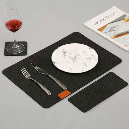 Home Guest Multi-person Felt Placemat Suit