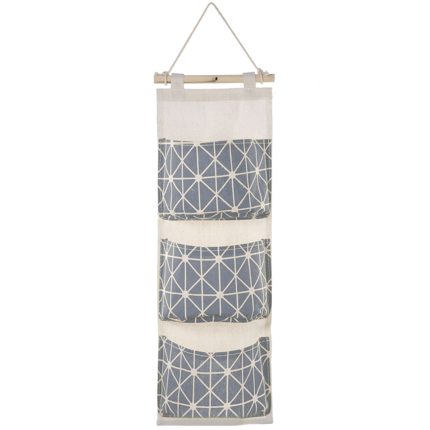 US Local 1 Pc Wall Mounted Storage Bag Door Closet Hanging Storage Bag Organizer Waterproof 3 Pockets Pouch