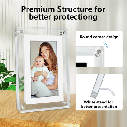 US Local 7 Inch 4GB IPS Screen Video Acrylic Portaretratos Digitales Digital Photo Picture Wifi Frame Signage Racks