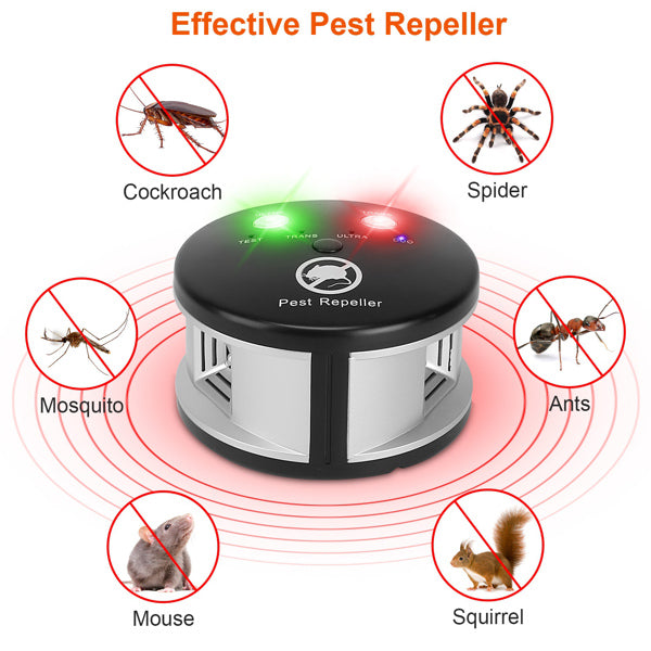 US Local 360 Degree Ultrasonic Pest Repellent, Electronic Plug-in Pest Control, Pursuer, Blocker