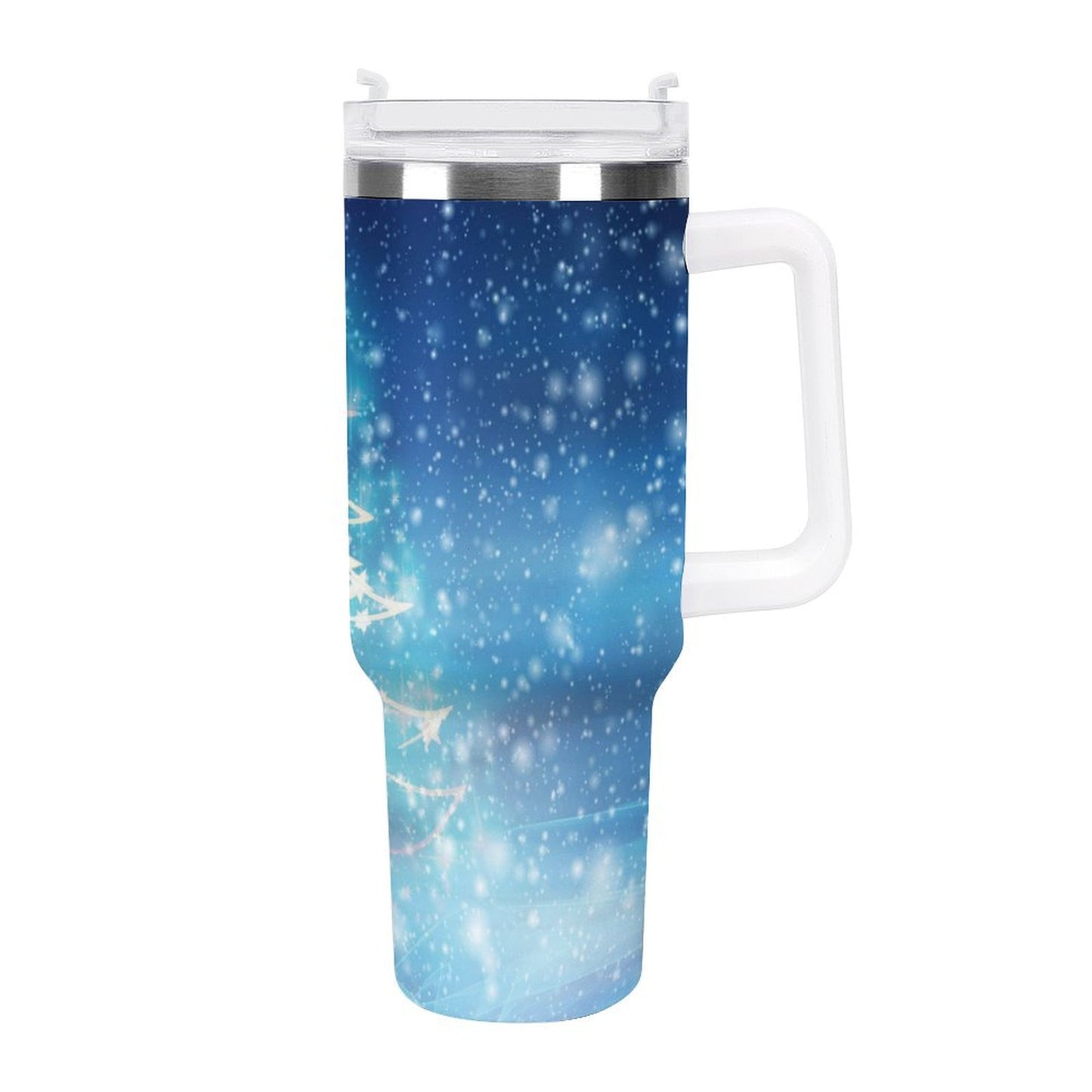 PHDT00103 POD US Local Tumbler 40 oz Large Capacity Car Cup Christmas Tree, Stars, Winter