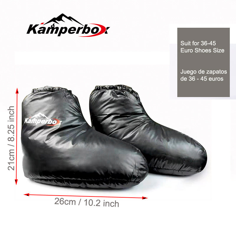 US Local Kamperbox Down Slippers Down Socks Camping Down Booties For Sleeping Bag Camping AQ3