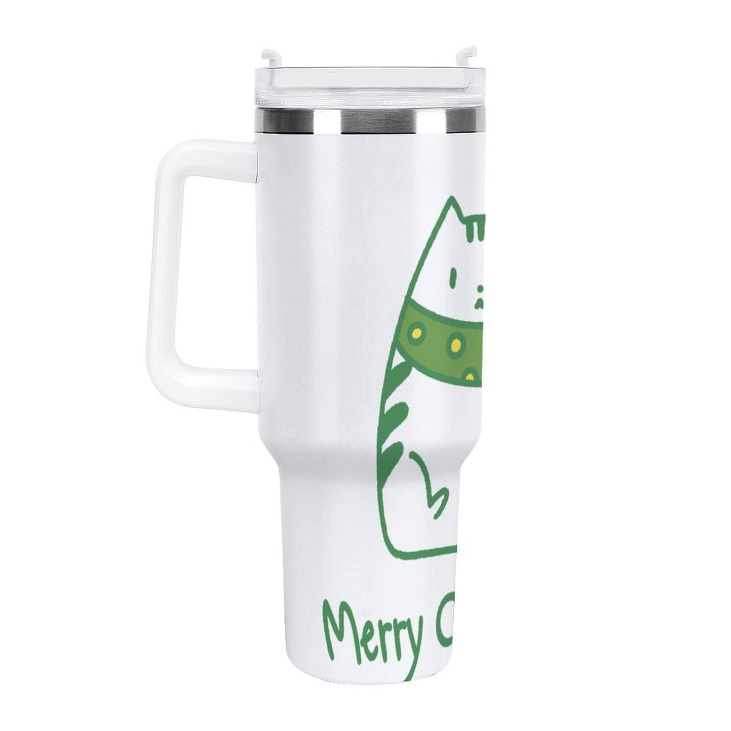 PHDT00018 POD US Local Tumbler 40 oz Large Capacity Car Cup Christmas Cat