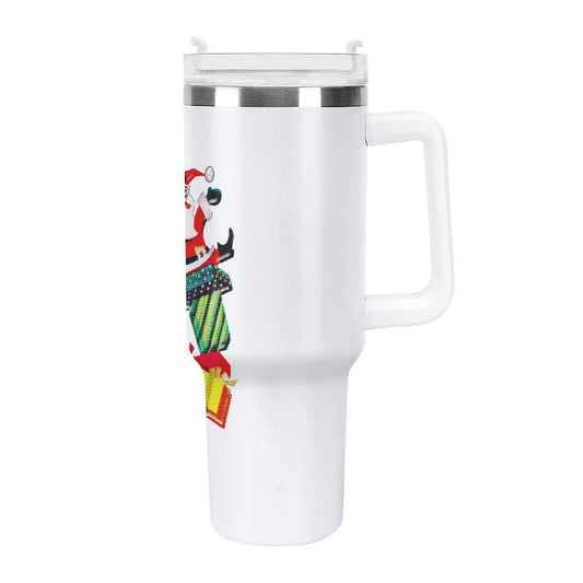 PHDT00156 POD US Local Tumbler 40 oz Large Capacity Car Cup Christmas, Santa