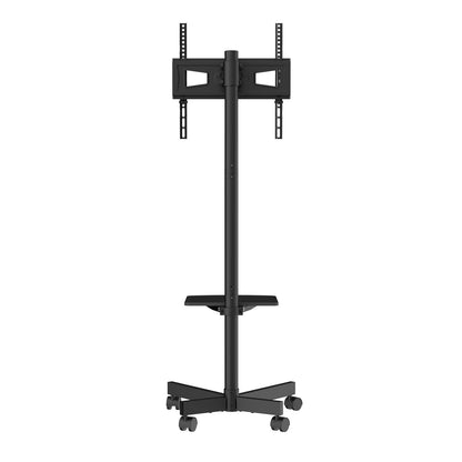 US Local VEVOR Mobile TV Stand, Mobile TV Cart For 23 To 60 Inch TVs, Height Adjustable Portable TV Stand With Wheels, With A Tray For Audio-Visual Devices, Rolling TV Stand With Mount For Bedroom, Living Room