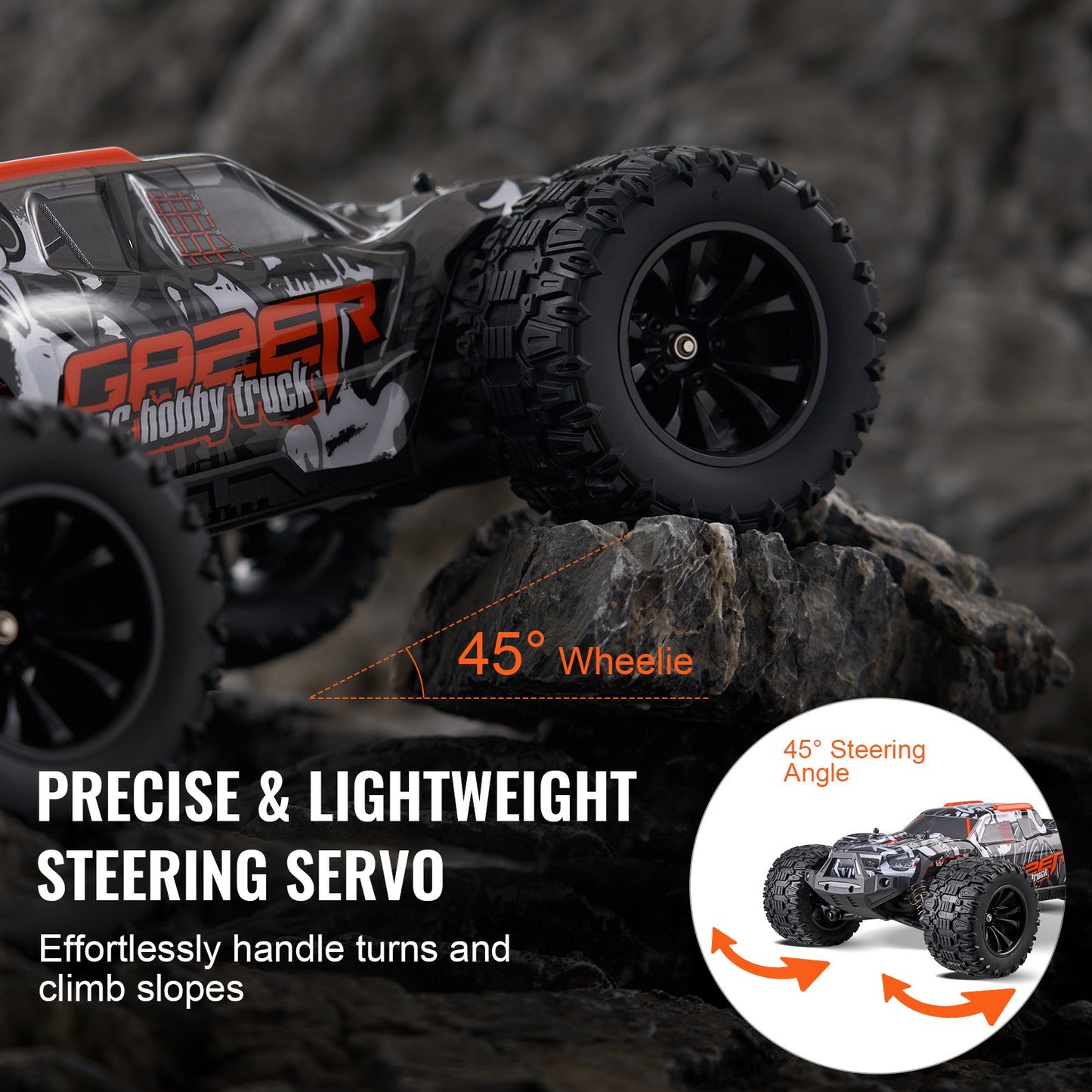 US Local Remote Control Car 1:14 Scale Kids RC Car All Terrain 4WD Off-Road Truck