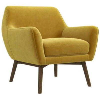 US Local Panom Gold Velvet Lounge Chair