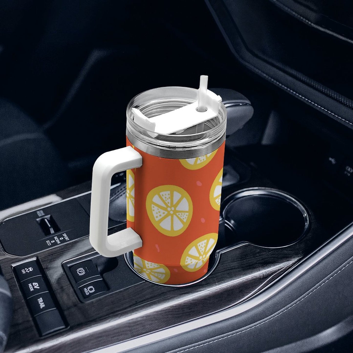 PHDT00182 POD US Local Tumbler 40 oz Large Capacity Car Cup Fruit, Hand Painted