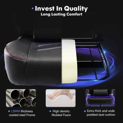 US Local Tall Gaming Chair 350lbs Racing Computer Gaming Chair