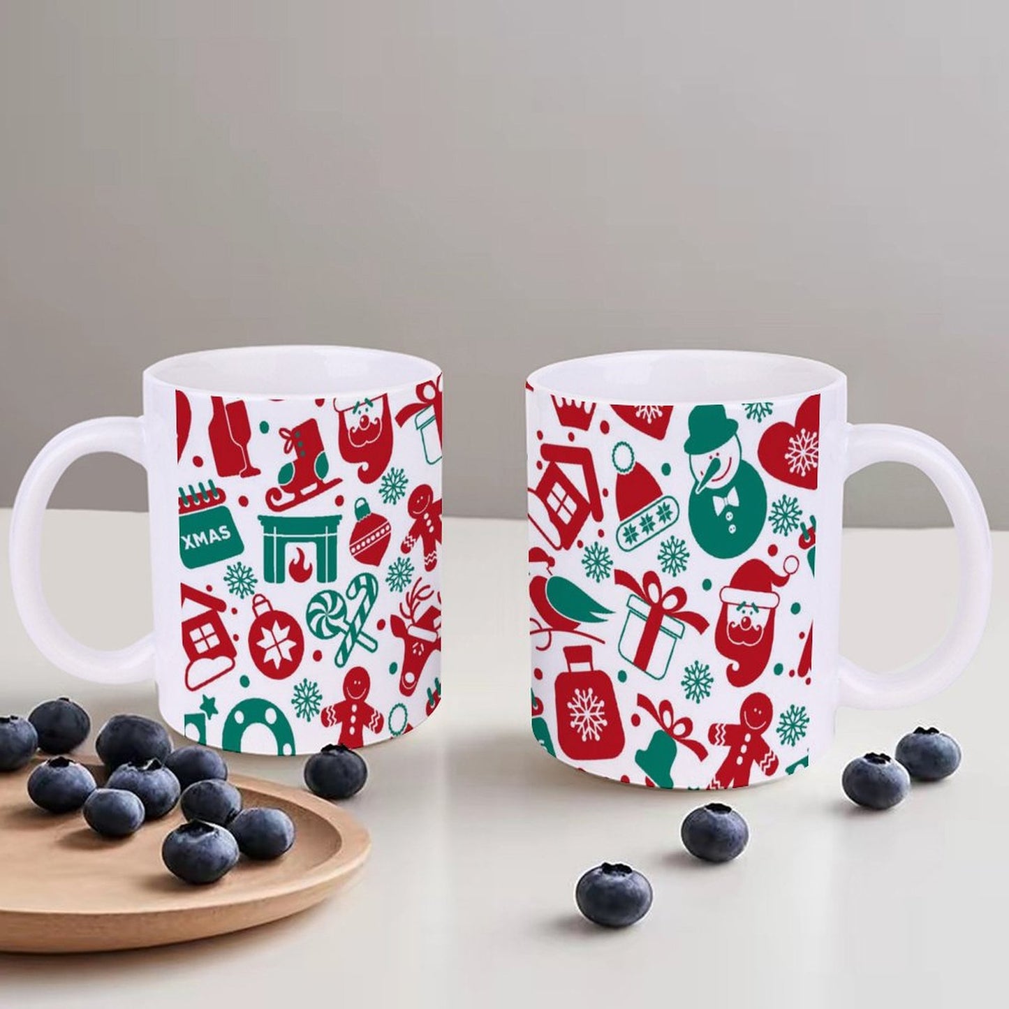 POD US Local White mug with full print, Christmas 0047