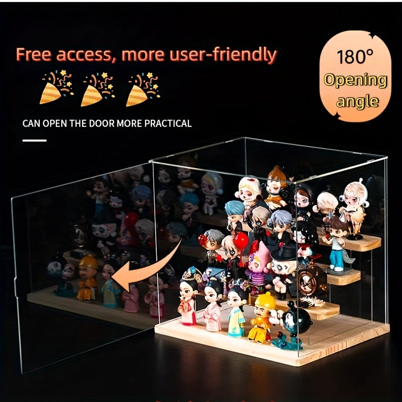 US Local The Ins-style Blind Box Storage Box Uses Food-grade Material, With Adjustable Partitions And Transparent Display Design