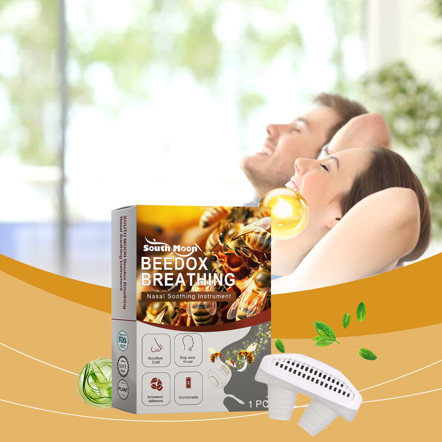 US Local South Moon Nasal Care Instrument Nasal Respiratory Repair Cleaning Nasal Relief Nasal Discomfort Care Instrument