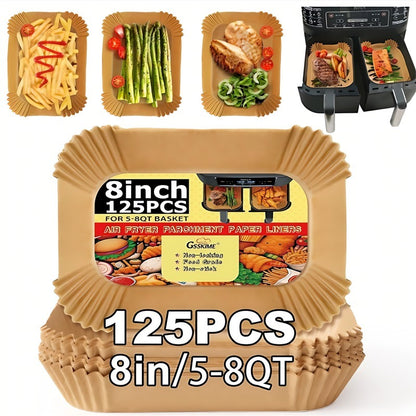 US Local 125 Pieces Of Air Fryer Baking Paper