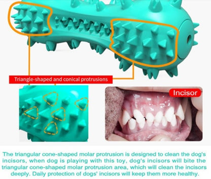 US Local Pet Dog Cleaning Chew Toys For Aggressive Dogs Rubber Molar Stick Dog Oral Teeth