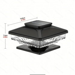 US Local 6 Pack Outdoor Post Cap Lights Cold White IP65 Waterproof For Deck Fence Post Patio Decoration