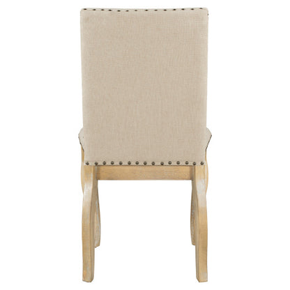 US Local 4 Wooden Cushioned Dining Chairs
