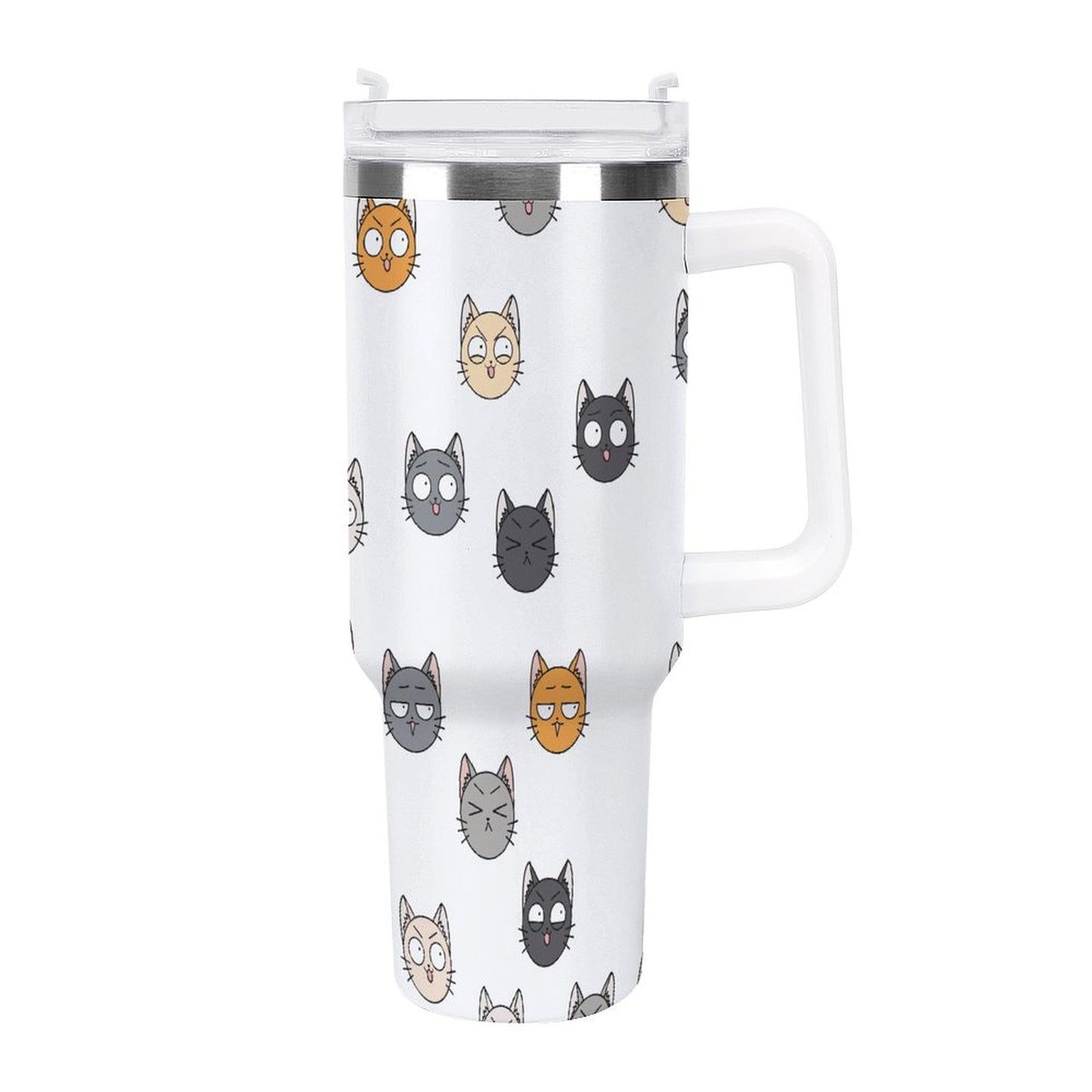 PHDT00362 POD US Local Tumbler 40 oz Large Capacity Car Cup Expression, Cat, Animation