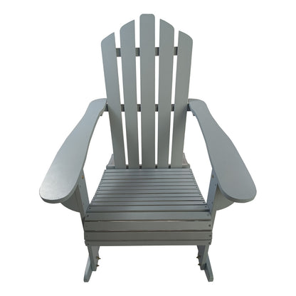 US Local Reclining Wooden Outdoor Rocking Adirondack Chair,walnut